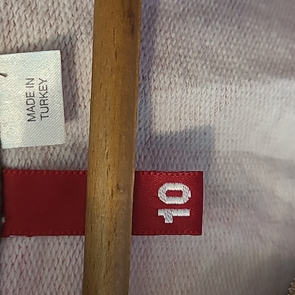 Y2K Zipup hoodie, Color Blocks Pink/brown, side pockets, Long Sleeve Size 10. - Picture 2 of 6